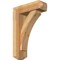 Ekena Millwork Thorton Craftsman Rough Sawn Bracket w/ Offset Brace, Western Red Cedar, 6"W x 18"D x 26"H BKT0604X18X26THR04RWR - alternate 1